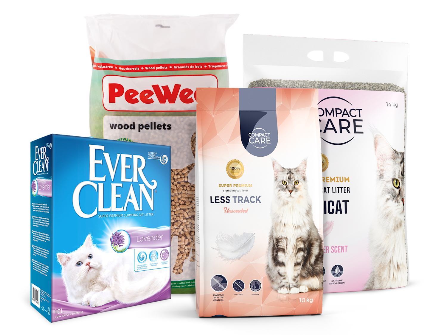 Mengderabatt på Ever Clean kattesand