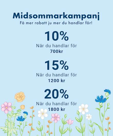 Sankthanskampanje tegnede blomster