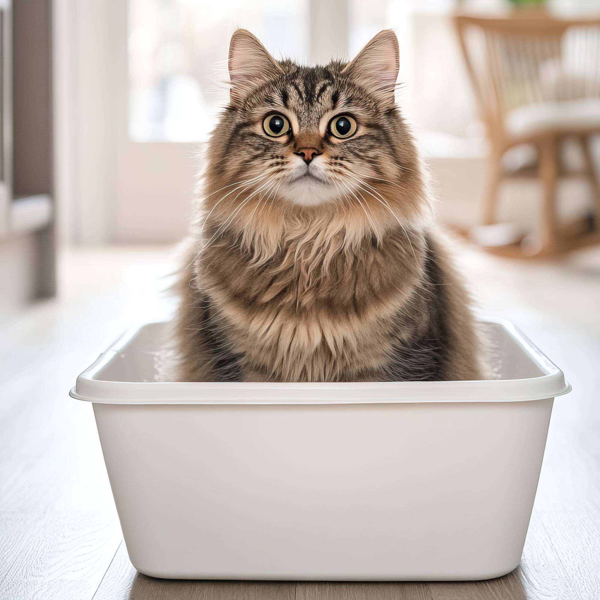 Litterbox and a cat 2000x2000px