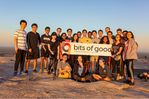 Group photo of bog at outdoor challenge course