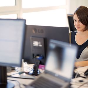 Woman working in office