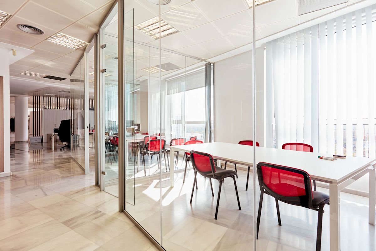 Valencia desks and chairs in meeting room