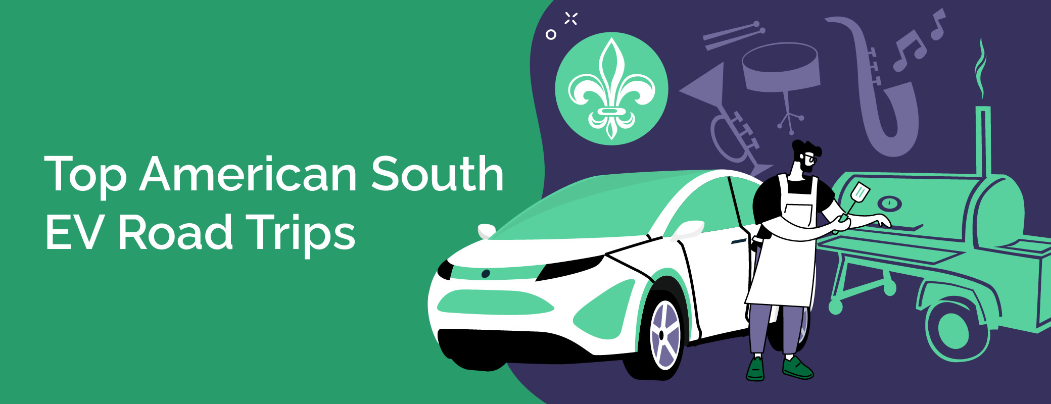 Top Road Trips for Electric Vehicles American South