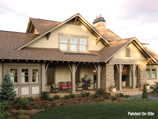 beige house with tan trim