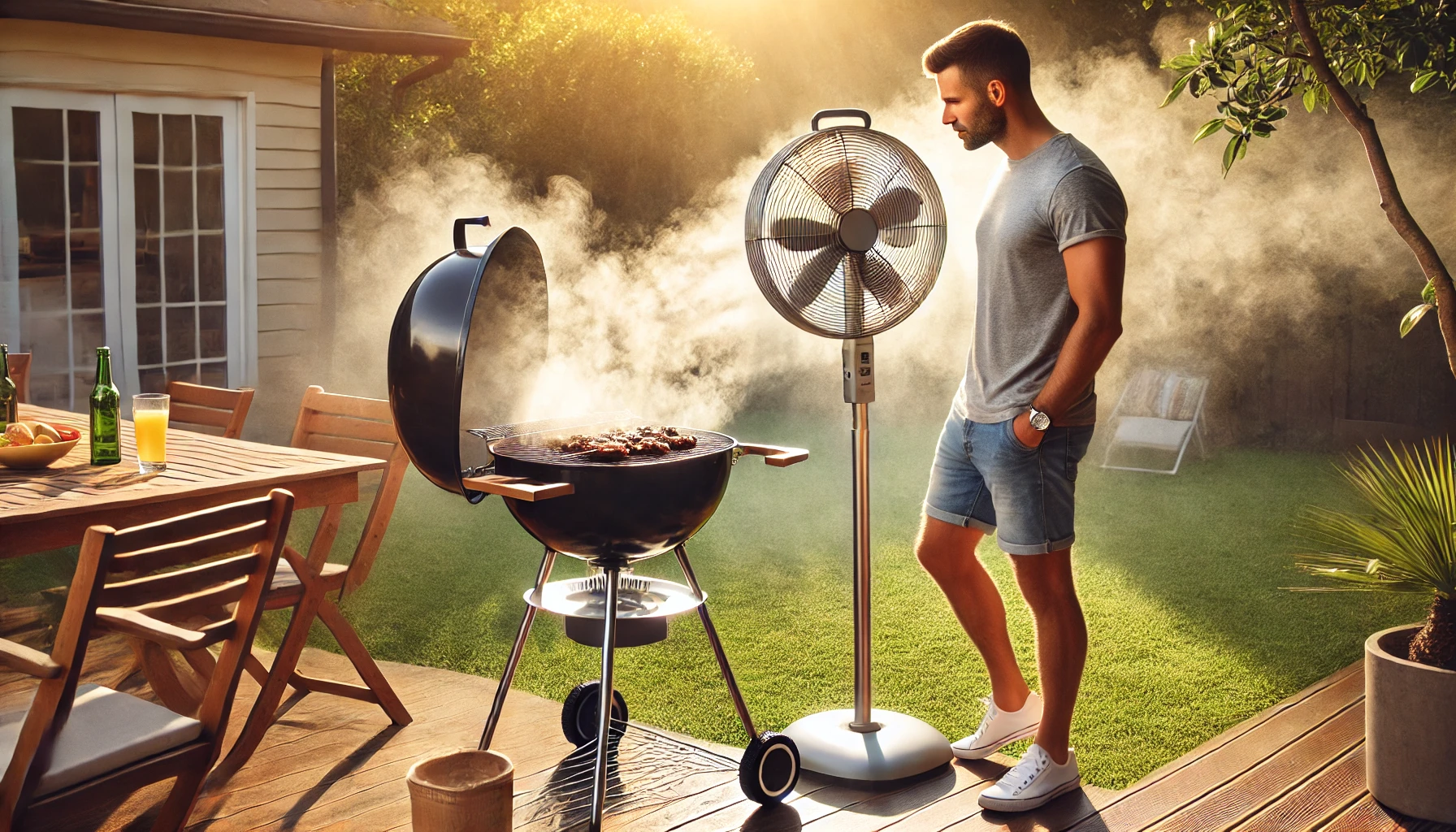 use-a-misting-fan-to-stay-cool-while-grilling