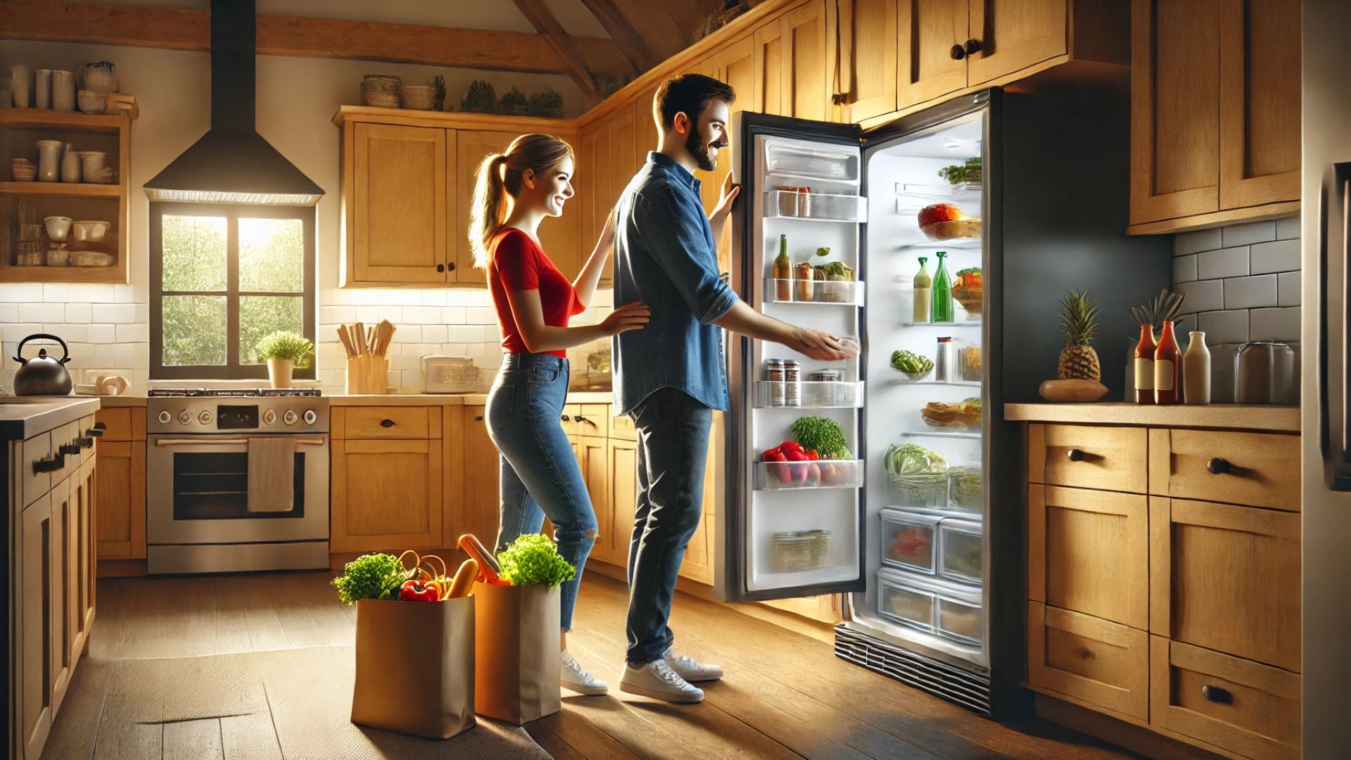 How does a refrigerator work_putting groceries away