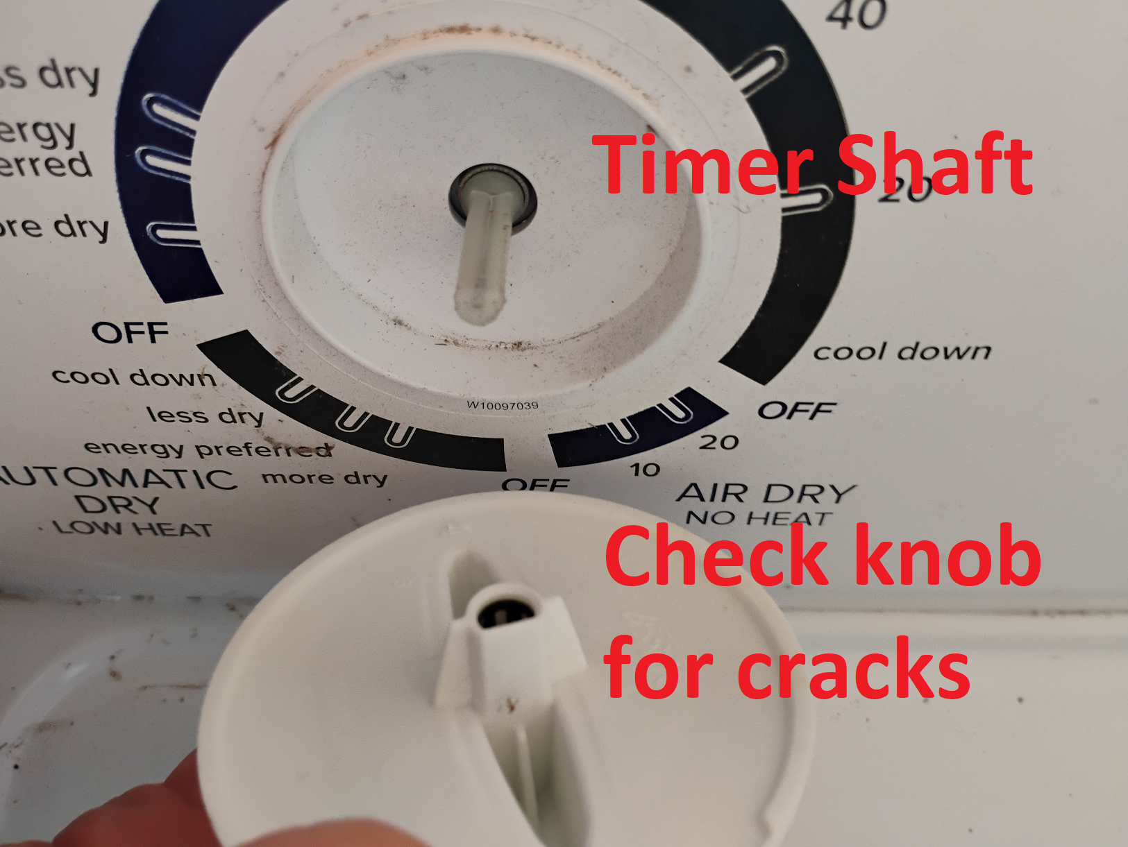 check-the-timer-knob-for-damage