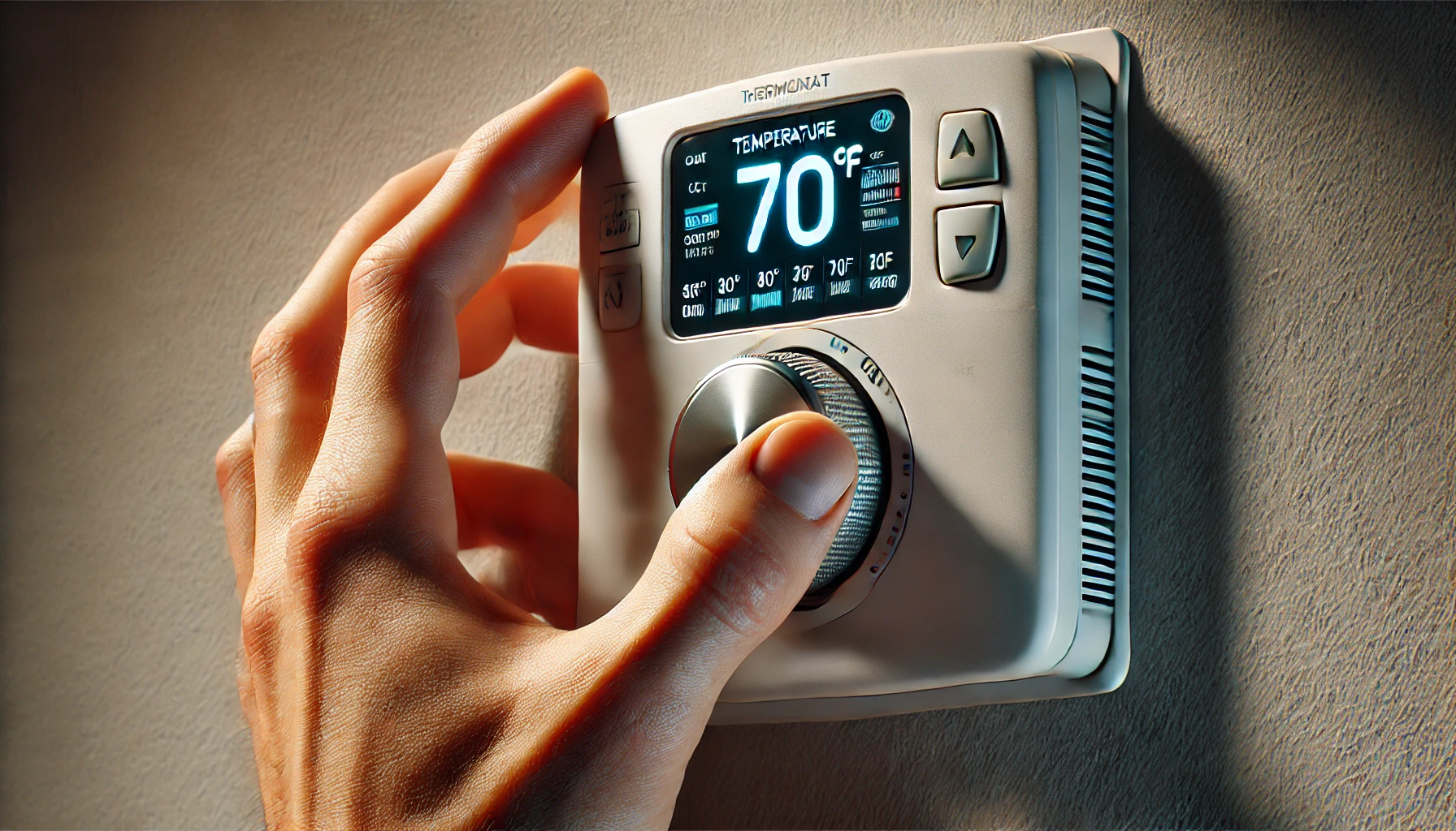 adjusting-the-thermostat-and-finding-that-the-furnace-is-not-working