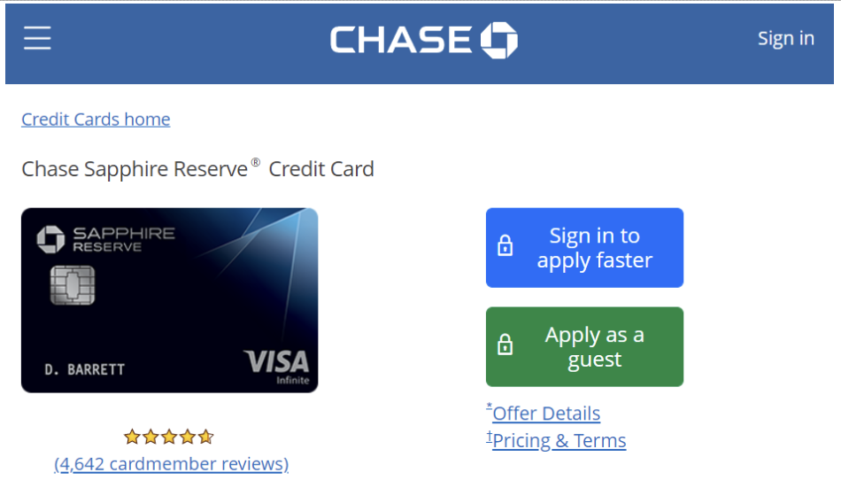 Chase Sapphire Reserve Credit Card Review