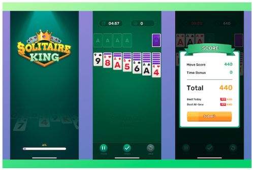I downloaded and played Solitaire King and won $600. Still not
