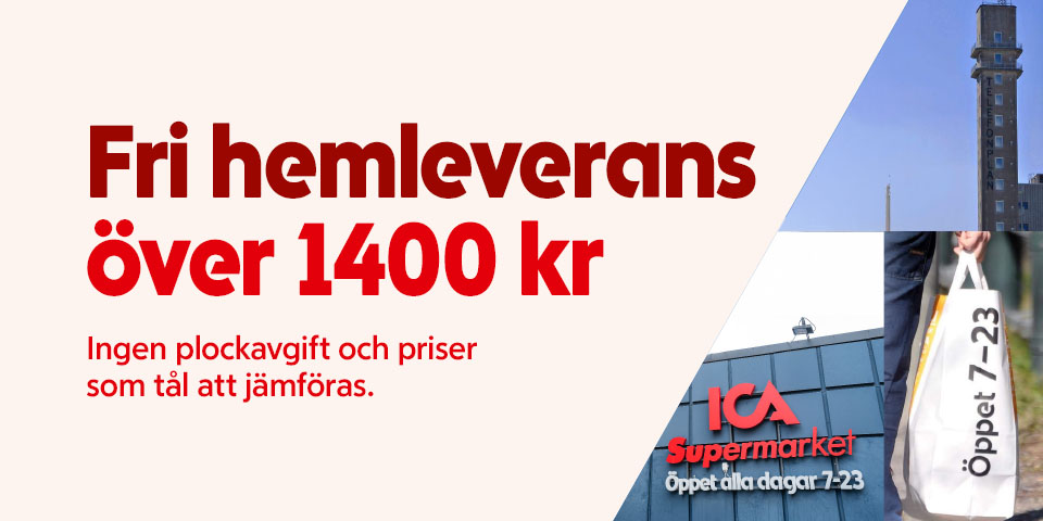 Fri hemleverans över 1400kr