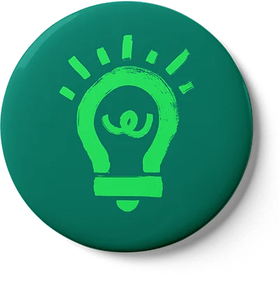 Badge Circle Leaf Lightbulb