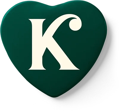 Badge Heart DarkGreen K