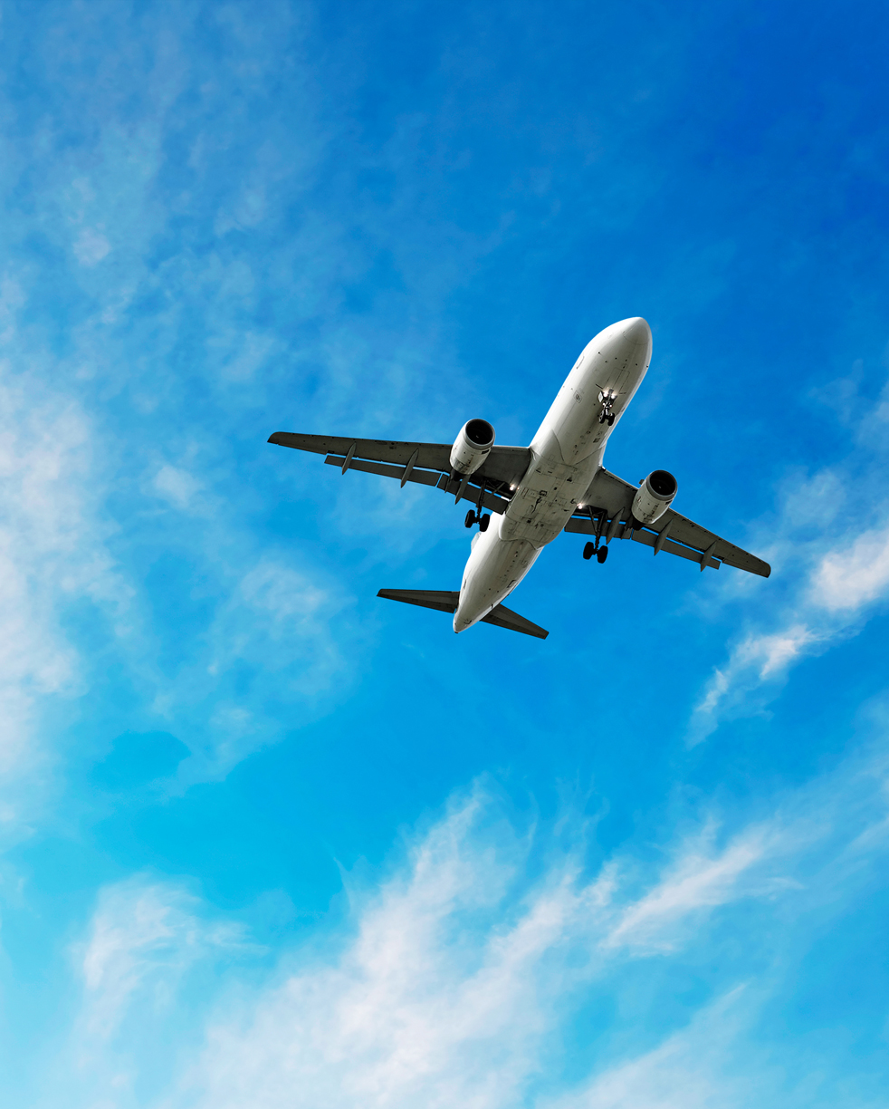 An aircraft in flight