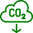 CO2 down icon