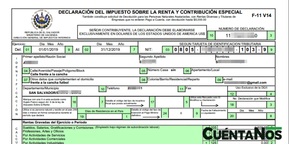 ¿cómo Declarar Impuesto De Renta Cuentanos El Salvadoremk 8360