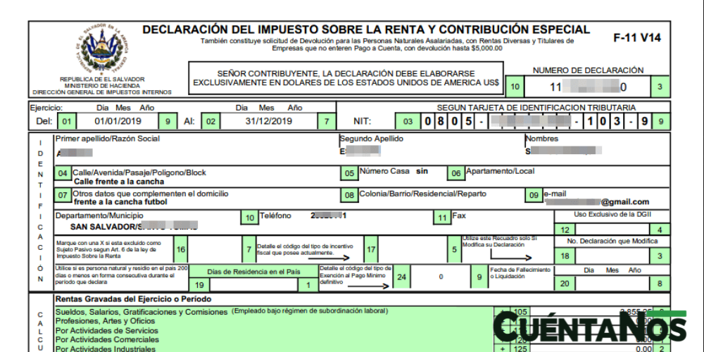 ¿Cómo declarar impuesto de renta? Cuentanos El Salvador