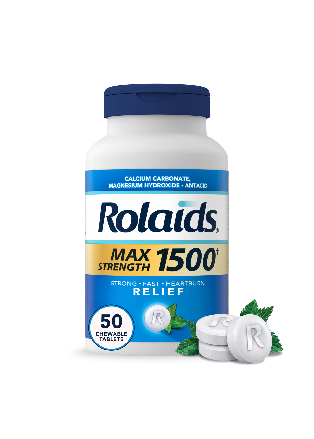 Rolaids® Max Strength Mint Antacid Chewable Tablets