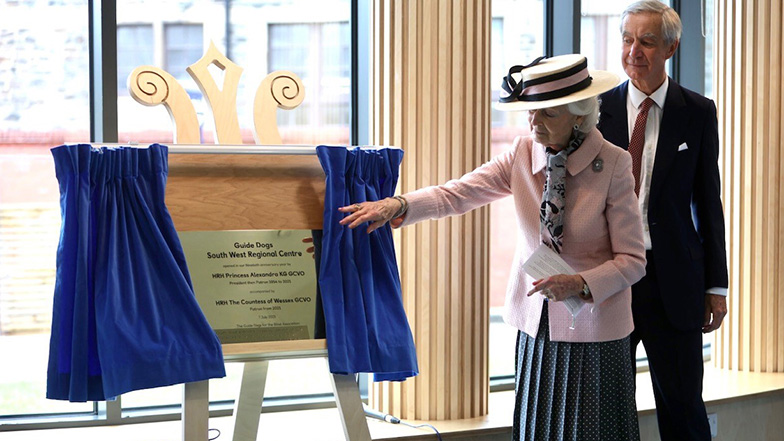 Princess Alexandra officially opening the Guide Dogs South West regional centre 