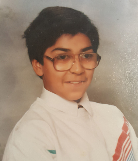 Picture of Amar Latif as a child