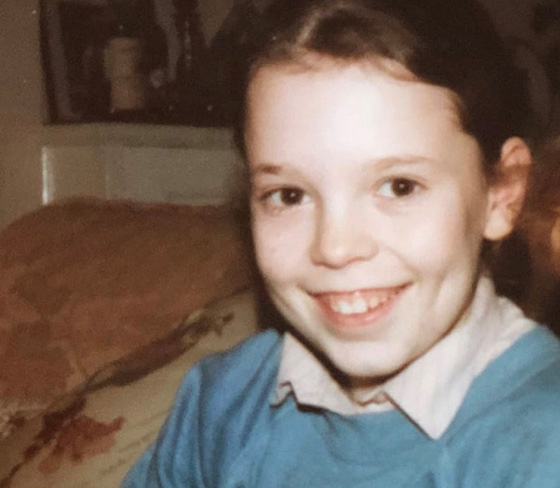 Olivia Colman, Actress as a child smiling