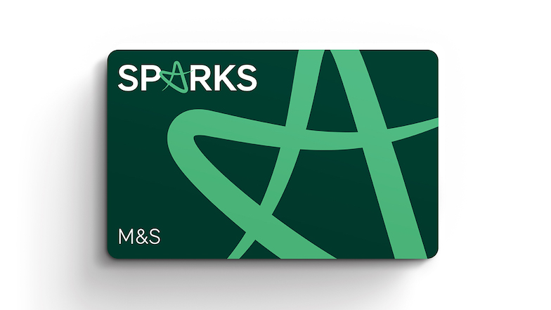 Marks and Spencer Sparks card