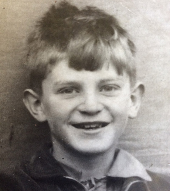 David Bradley as a child