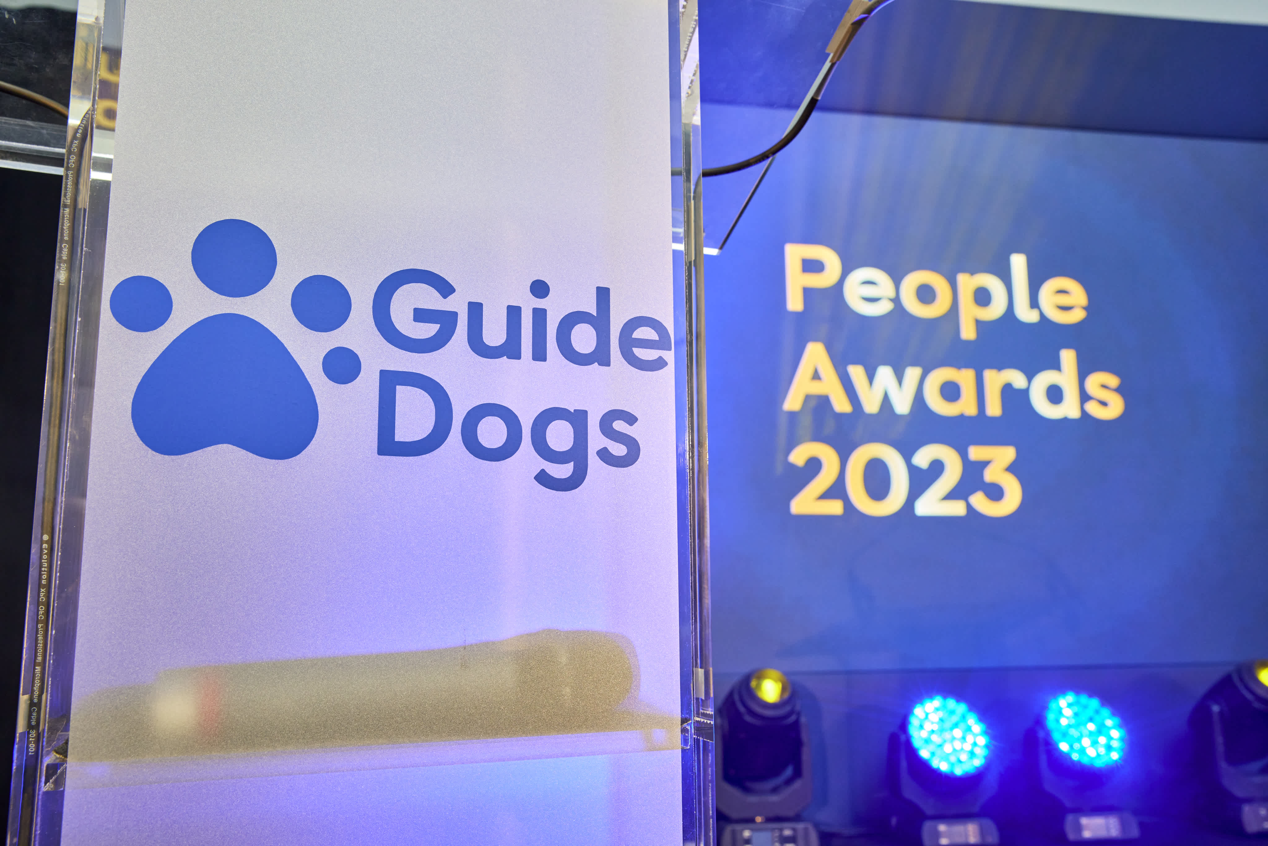 Guide Dogs People Awards stage