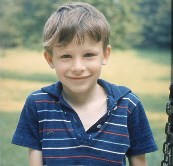 Chris Packham as a child