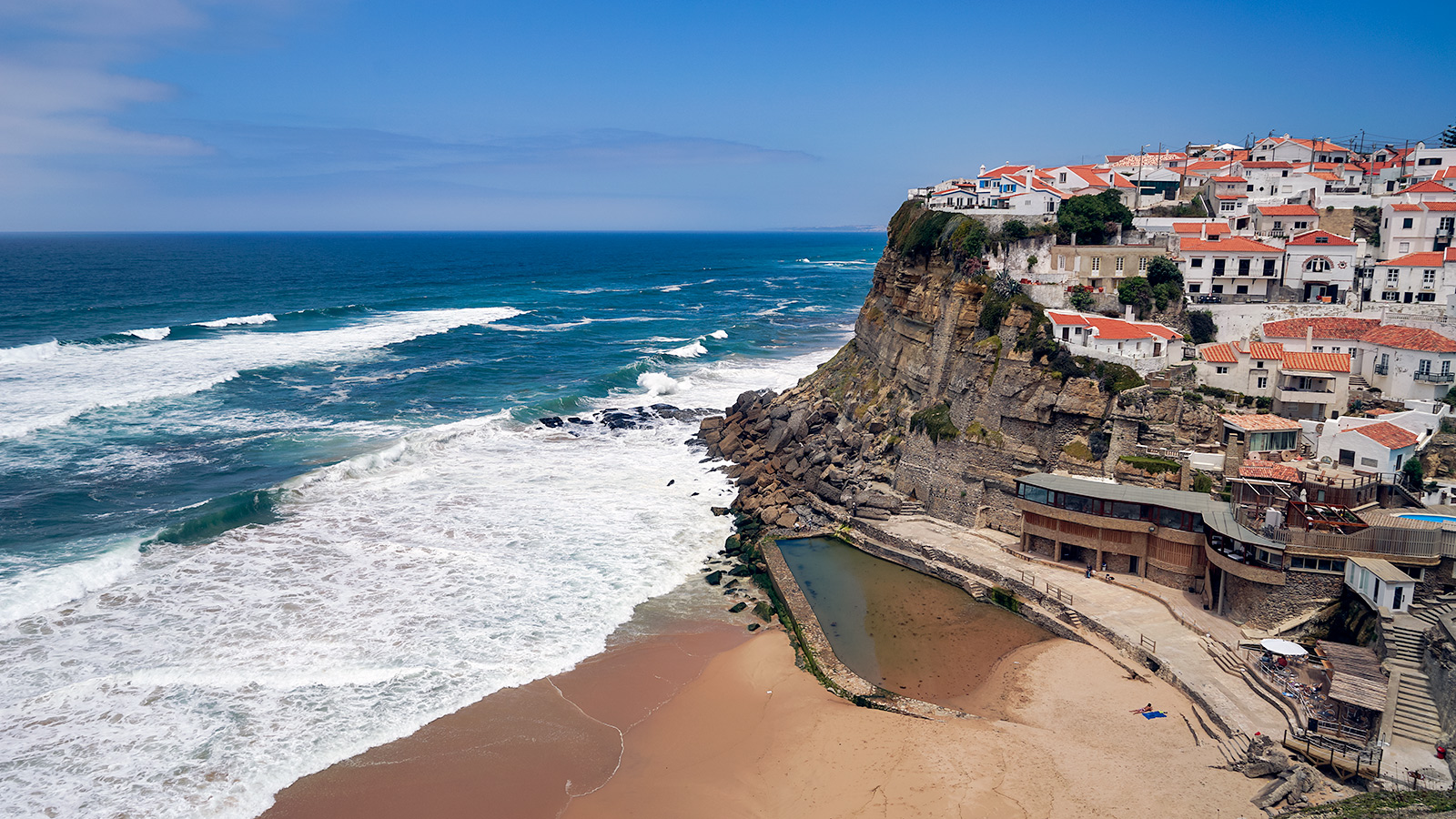 Azenhas do Mar is a picturesque, tiny village on the cliffs