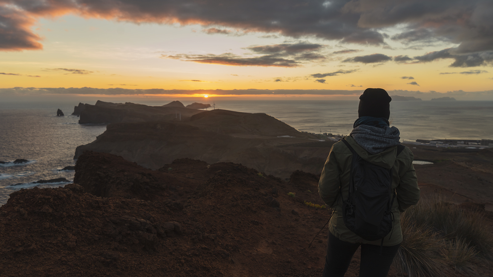 Watching the sunrise at Ponta de São Lourenço, Madeira