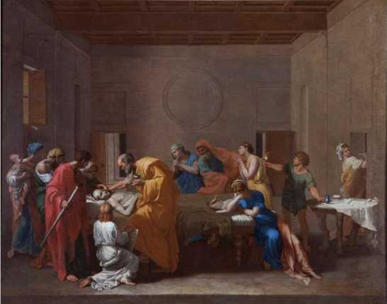 Extreme Unction by Nicolas Poussin