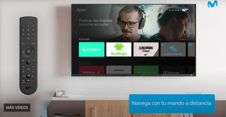 Podimo y Movistar Living Apps