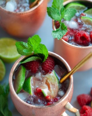 Raspberry Mule Mocktail