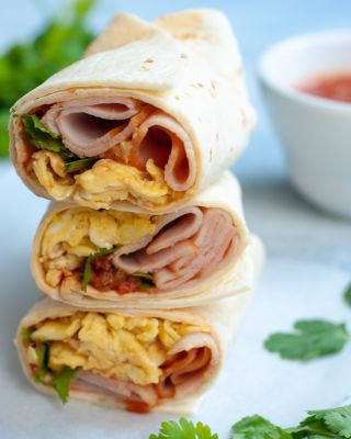 stacked Breakfast Burrito