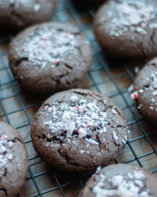 Chocolate Peppermint Holiday Cookies