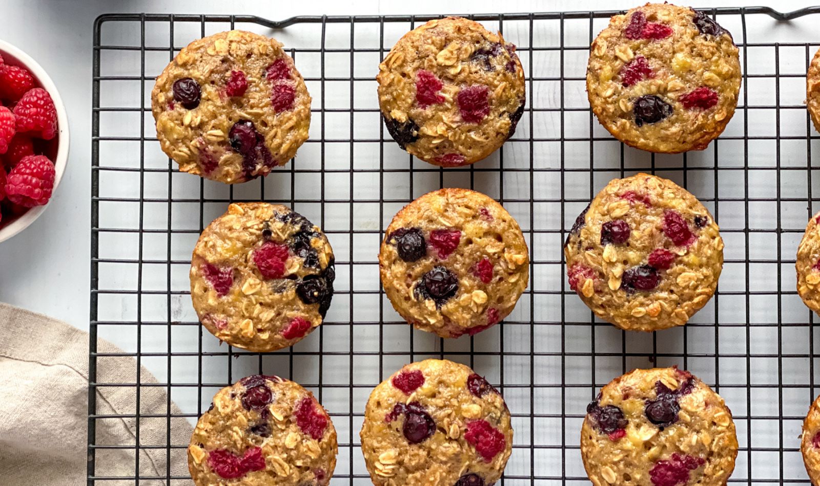 Berry Oatmeal Muffins