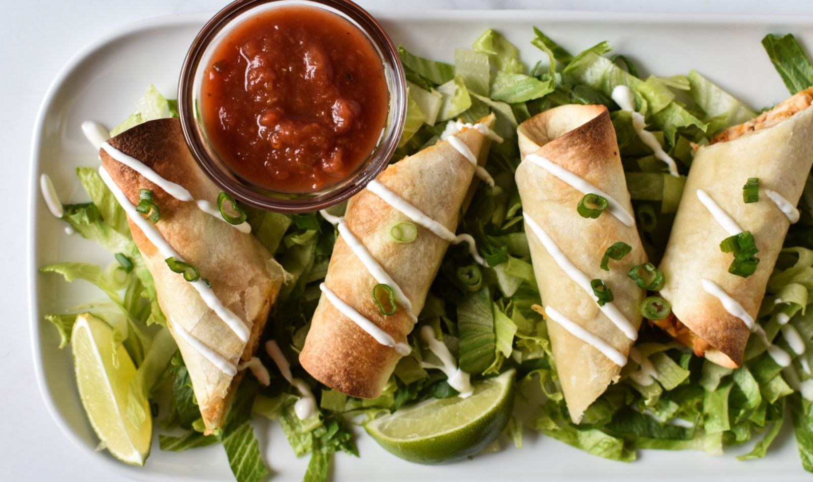 Blog Featured Image - Baked Chicken Taquitos
