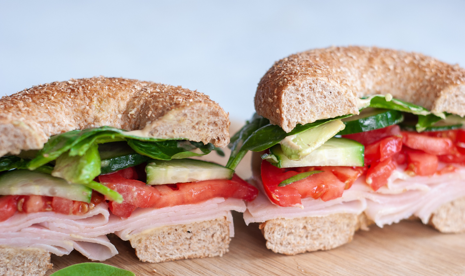 Turkey Avocado Bagel Sandwich - Macrostax