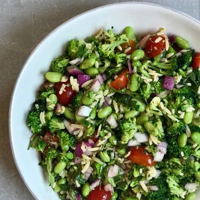 broccoli orzo pasta salad 