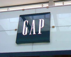 The Gap storefront with logo