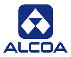 Alcoa logo image in blue