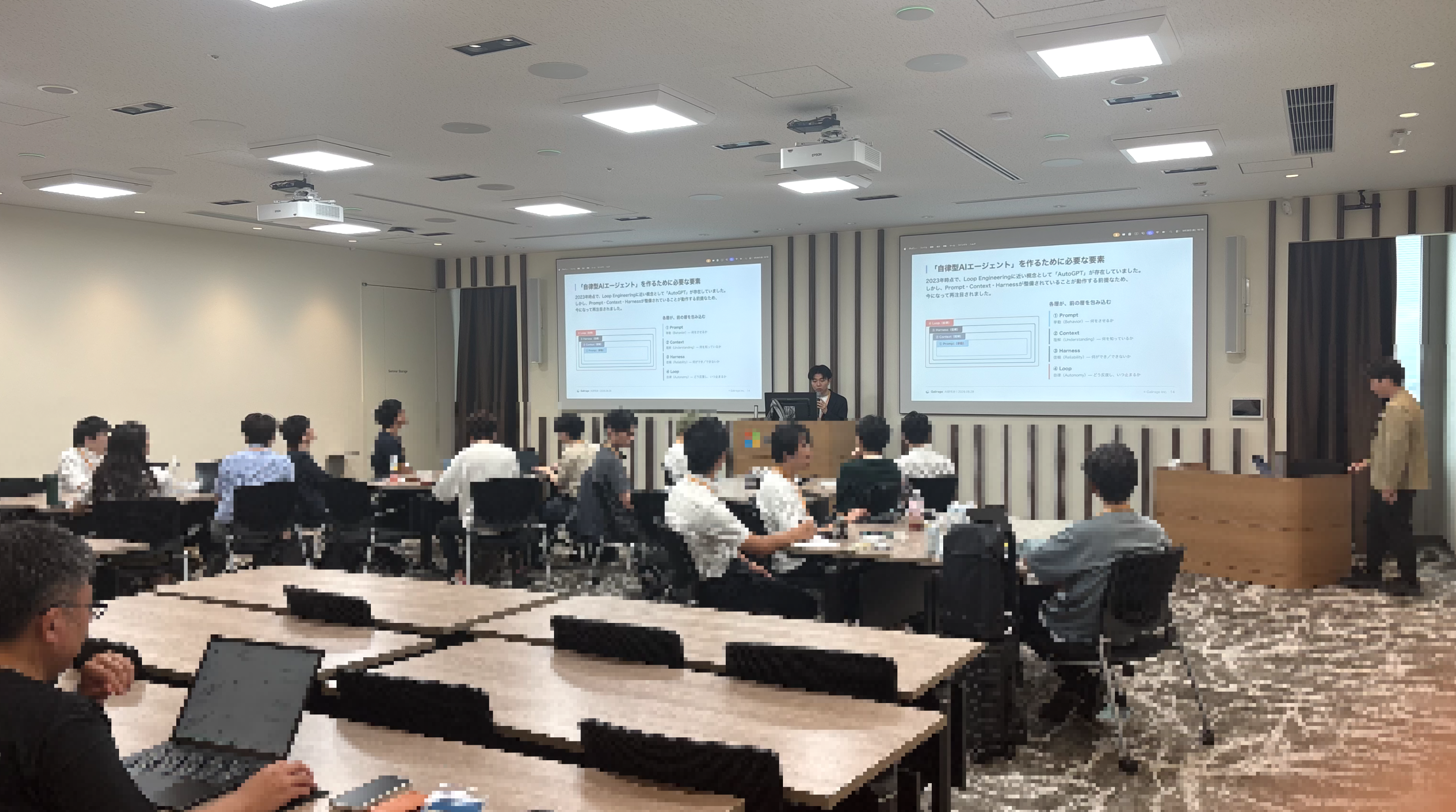 東証プライム上場企業を中心とする9社が参加する、完全招待制の「AI研究会」を開催しました。