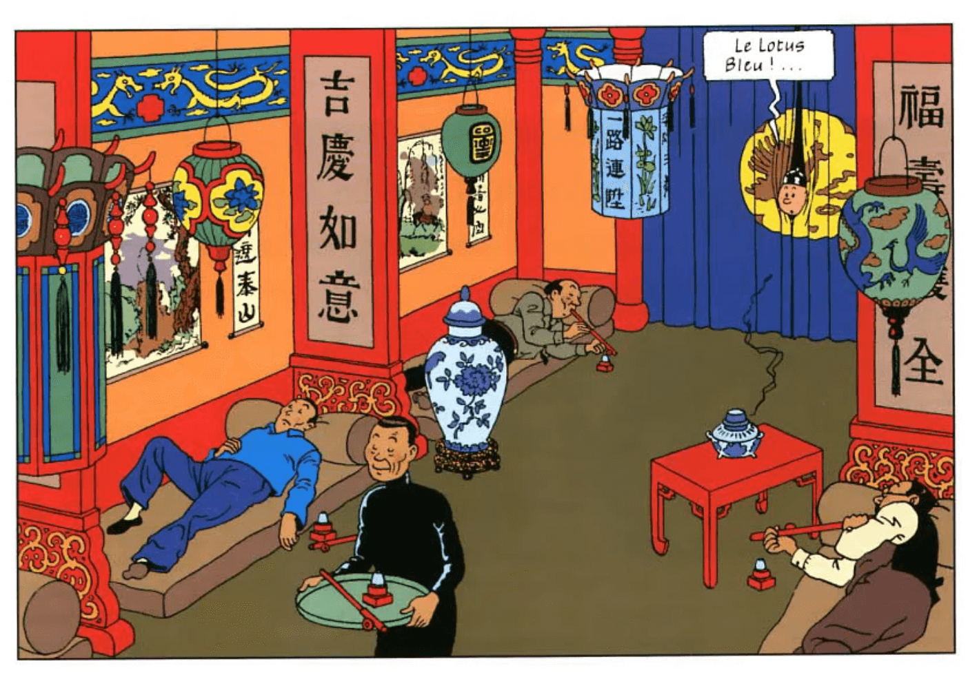 Tintin - Opium dans le Lotus Bleu