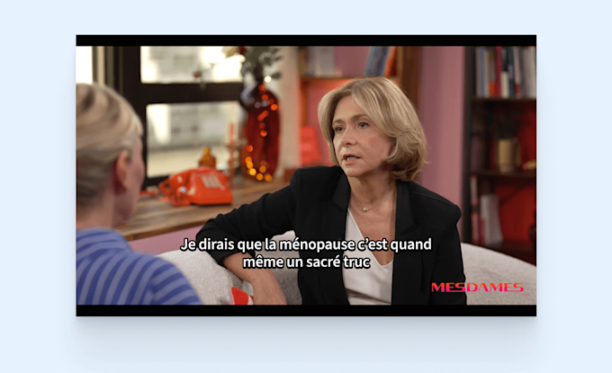 Valérie Pécresse : "je dirais que la ménopause c'est un sacré truc"