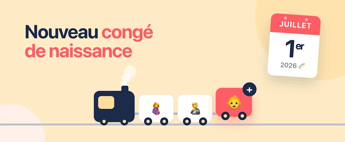 Illustration congé de naissance