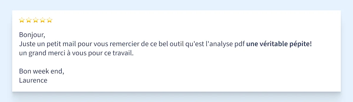 Témoignage à propos de l'analyse de documents PDF