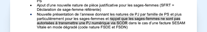 Capture du mail SESAM Vitale