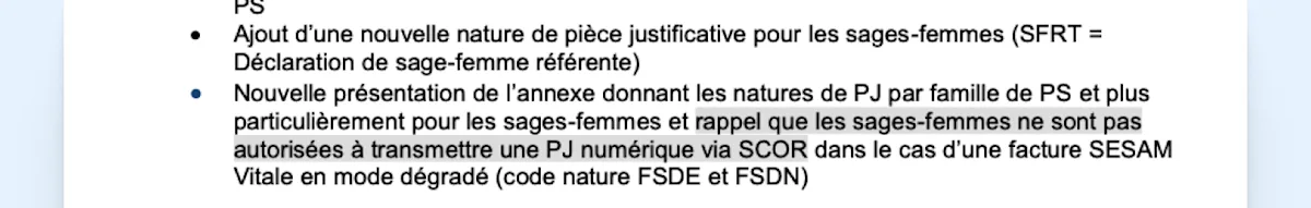 Capture du mail SESAM Vitale