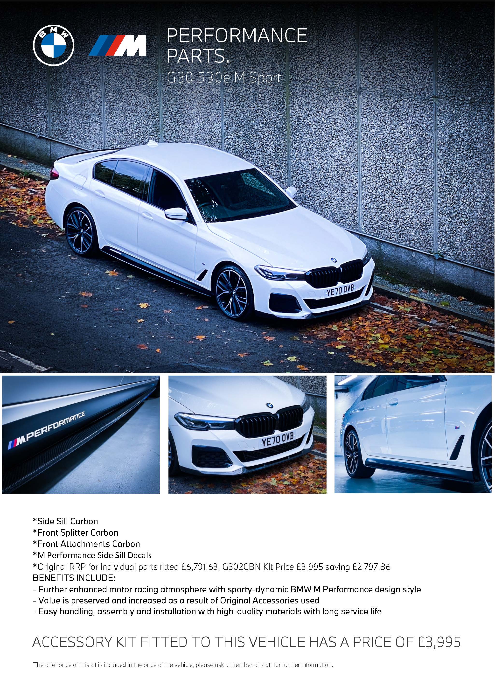 BMW 5 Series Sedan with BMW M Performance Accessories (w/Gallery